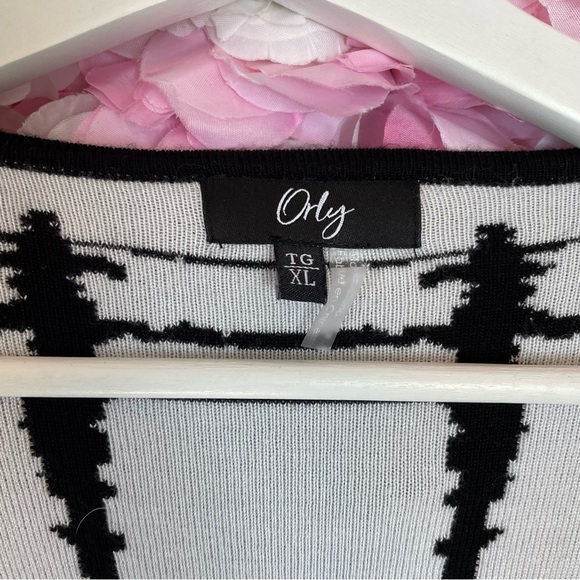 Orly Long Sleeve Open Knit Sweater Sz XL - Picture 2 of 6